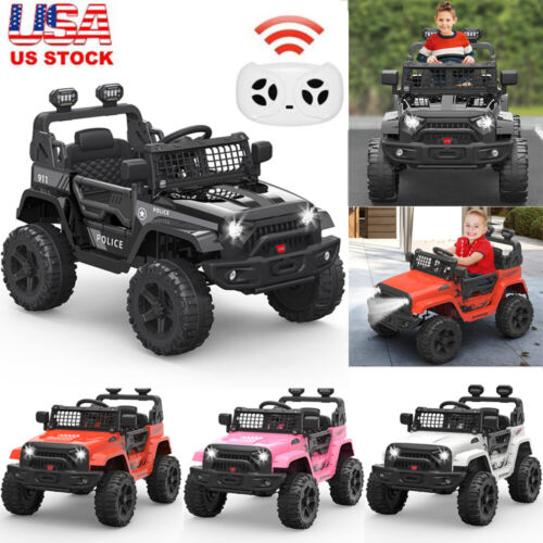 Electric Toy Jeep for Kids with Bluetooth Remote Control - Perfect Xmas Gift!