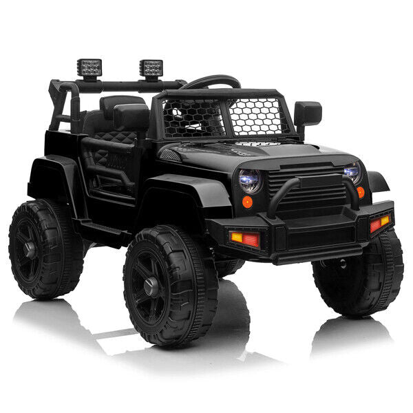 Electric Toy Jeep for Kids with LED Lights, MP3 Player, and Remote Control - Perfect Gift for Young Drivers!