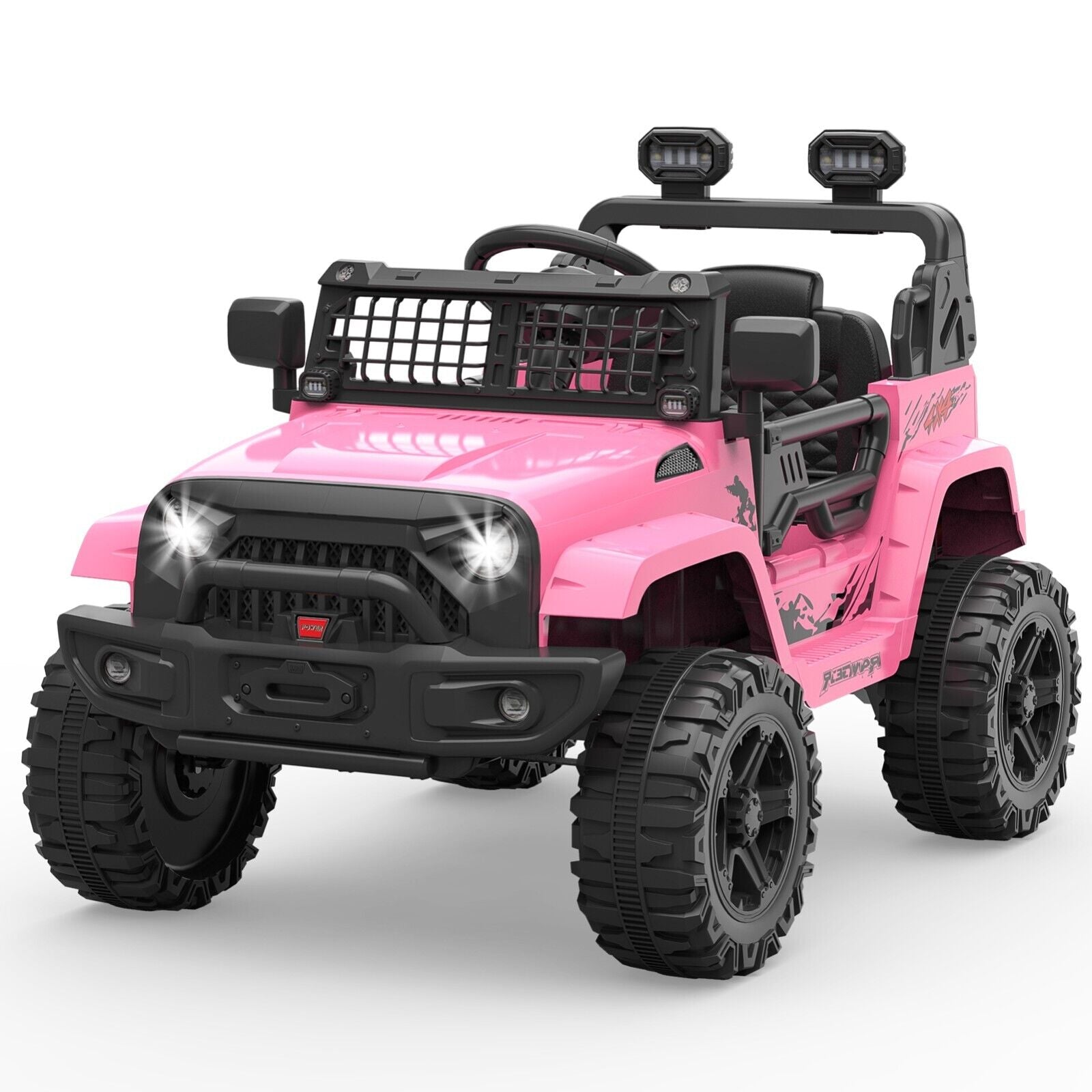 Electric Toy Truck for Kids with Bluetooth and Remote Control - 12V Ride On Car