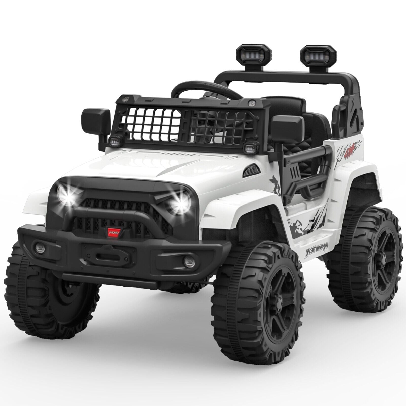 Electric Toy Truck for Kids with Bluetooth and Remote Control - 12V Ride On Car