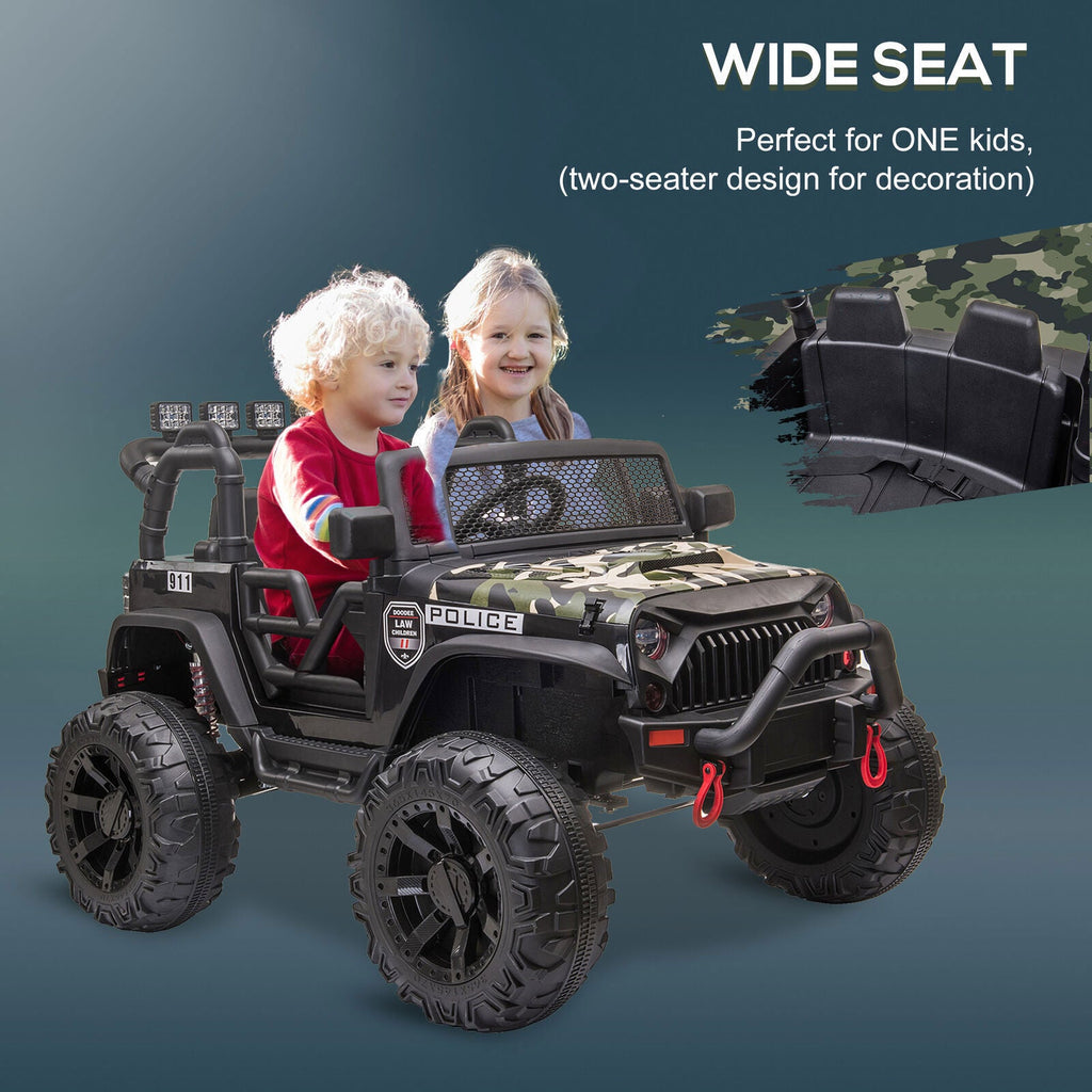 Electric UTV Truck for Kids with Bluetooth Music and Dual Motors