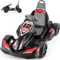 ELEMARA 12V 2WD Electric Go Kart for Kids - Battery Powered Ride On Car with Parental Remote Control