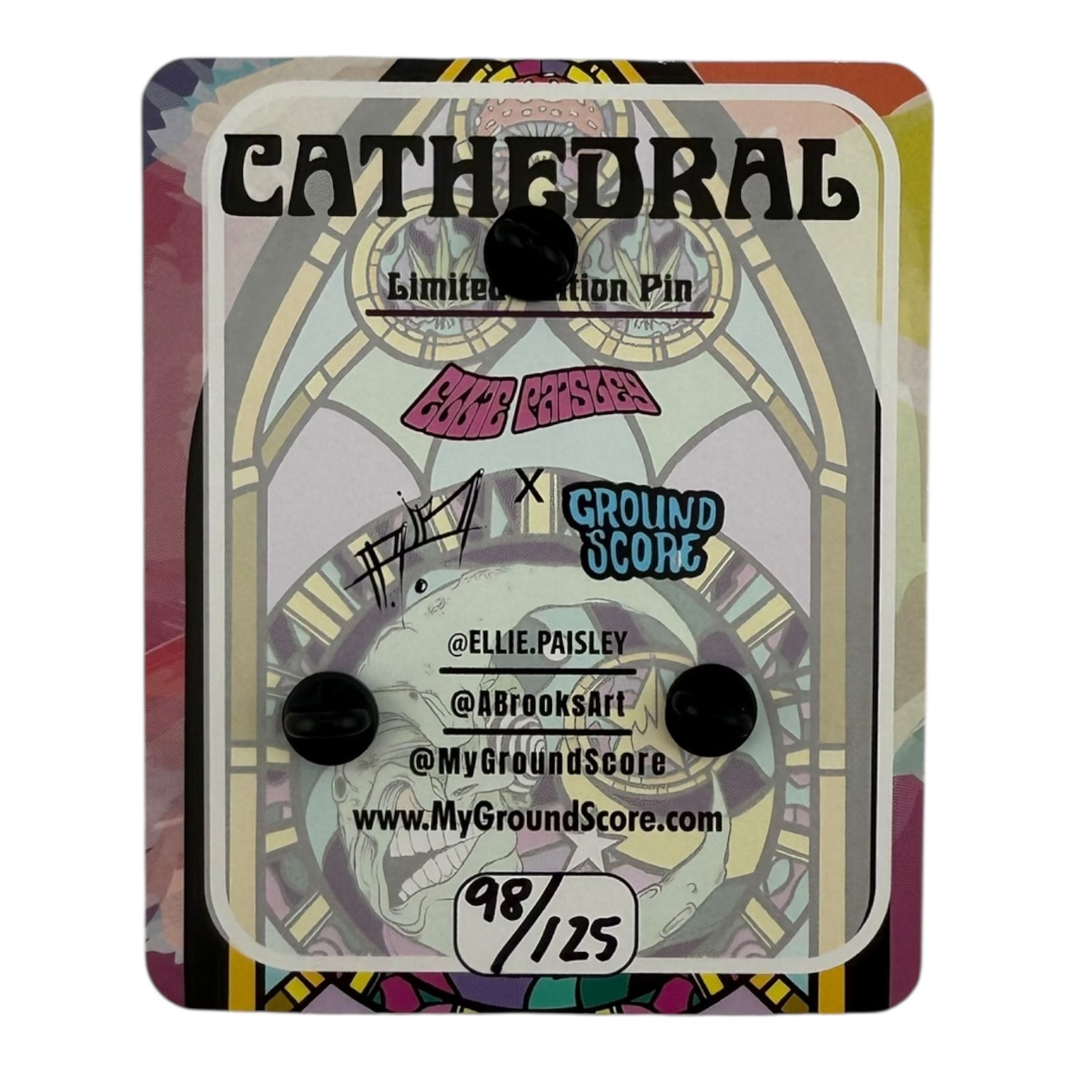 Ellie Paisley x Aaron Brooks x Ground Score "Cathedral" Pin - LE 125