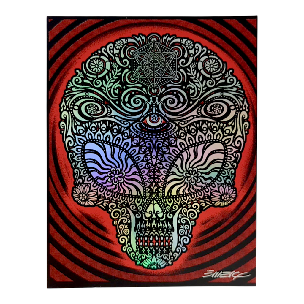 Emek Alien Skull Mini Print