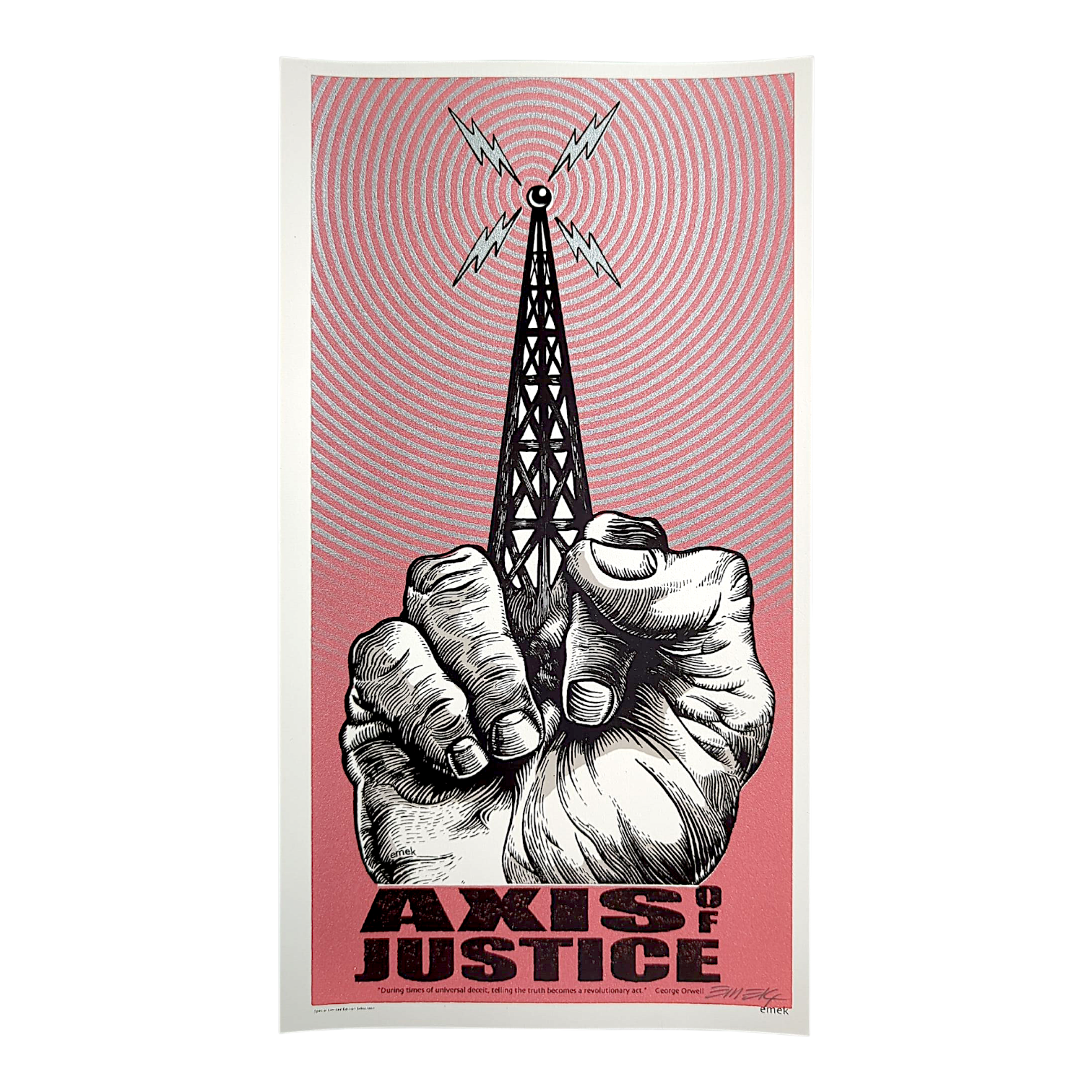 Emek Axis of Justice Mini Print