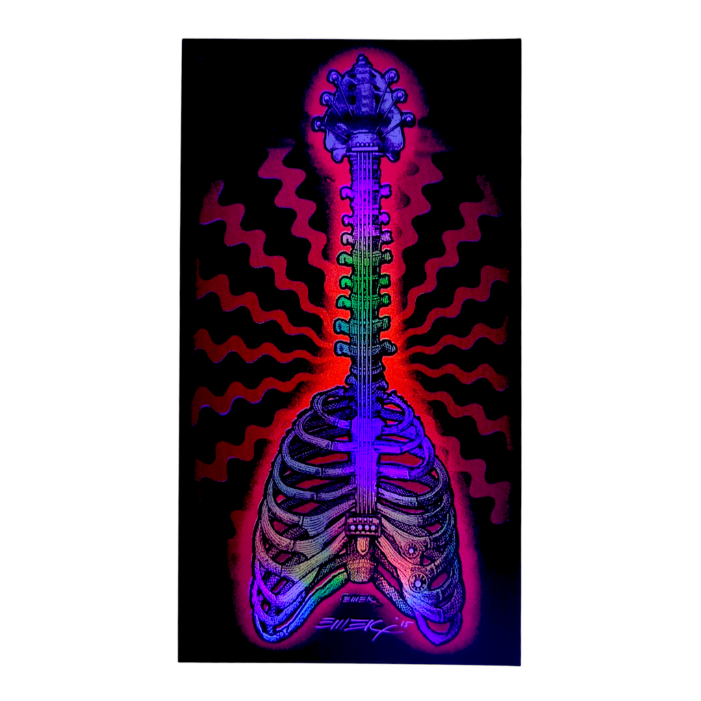 Emek "Bone Guitar" Mini Foil Print