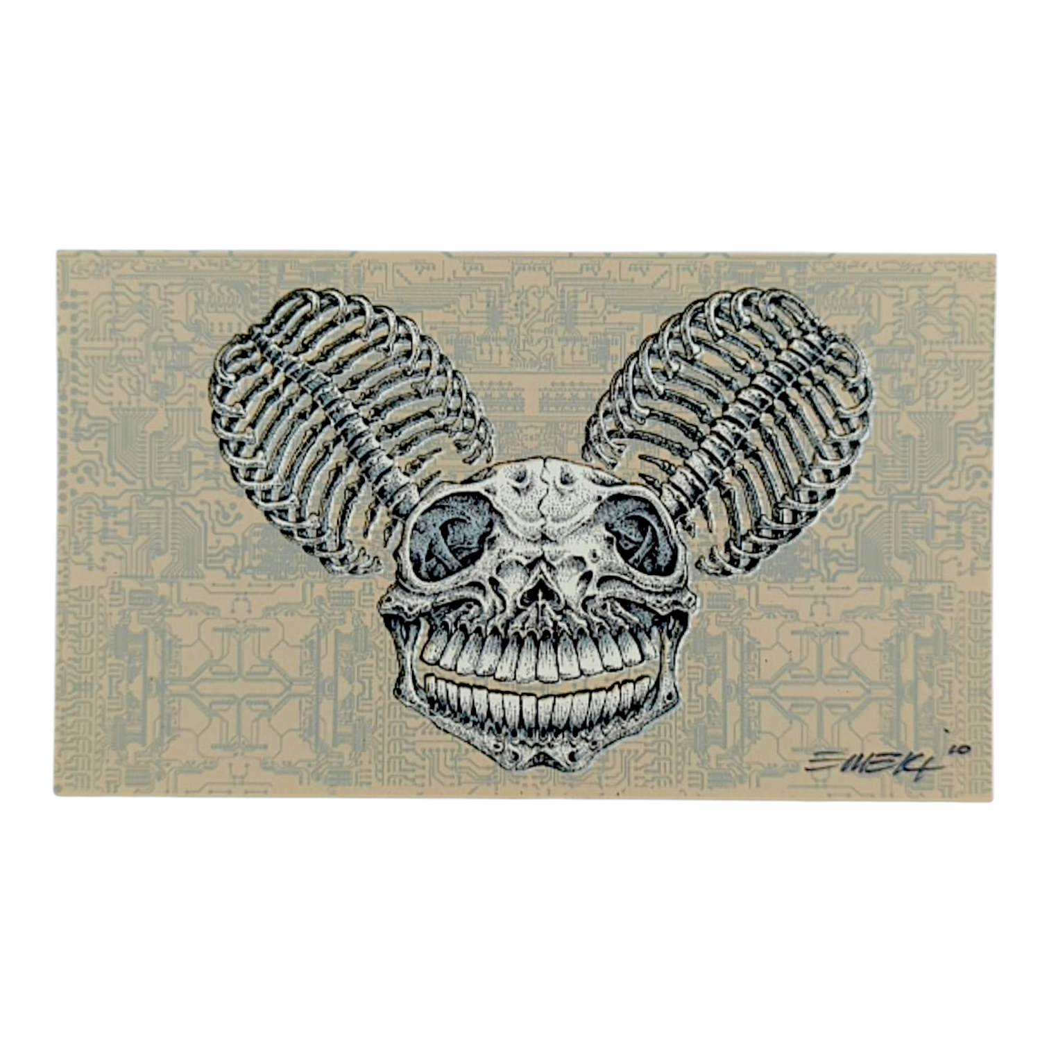 Emek “Dead Mau5” Mini Print