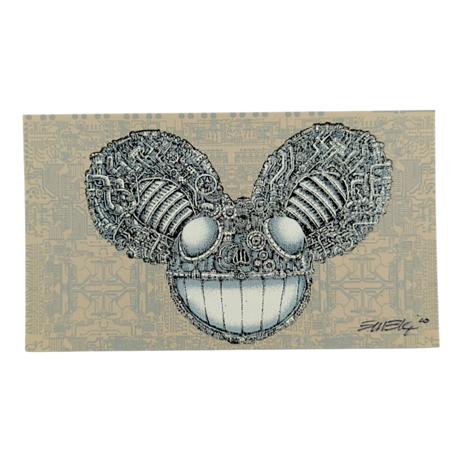 Emek “Dead Mau5” Mini Print