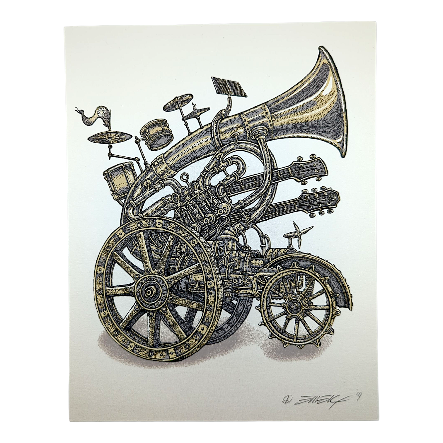 Emek "Instrument Cannon" (Pearl) Mini Print
