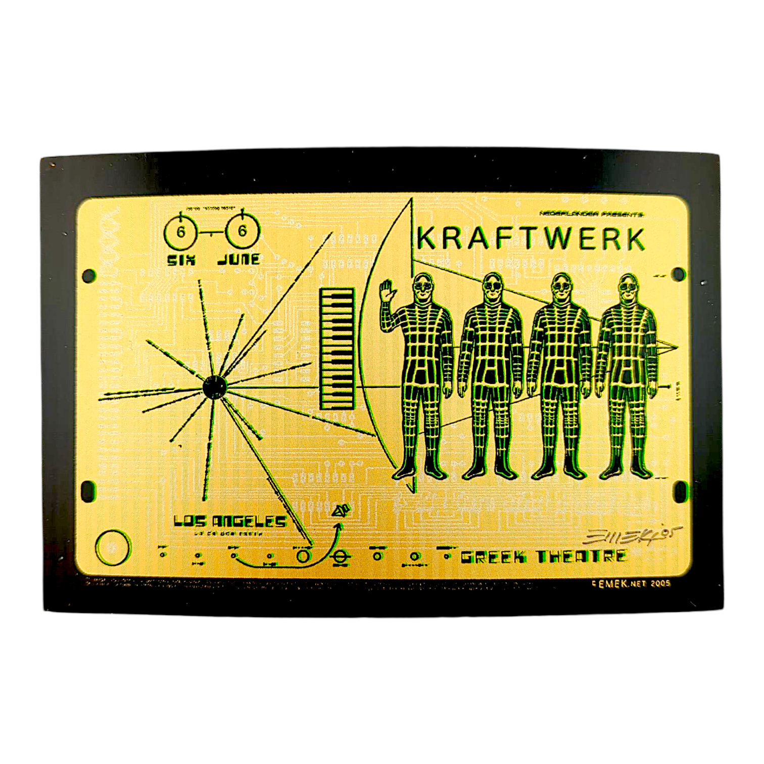 Emek Kraftwerk, Los Angeles 2005 Mini Print