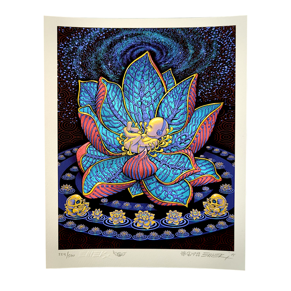 Emek “Lotus Baby” Mini Print