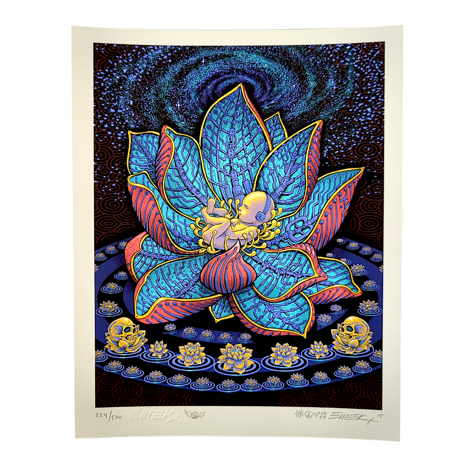 Emek “Lotus Baby” Mini Print
