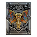 Emek Moe Butterfly Skull Holographic Sticker