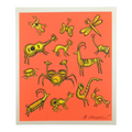 Emek Musical Animals (Orange) Mini Print