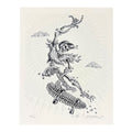 Emek "Skate or Die (Cream)" Print