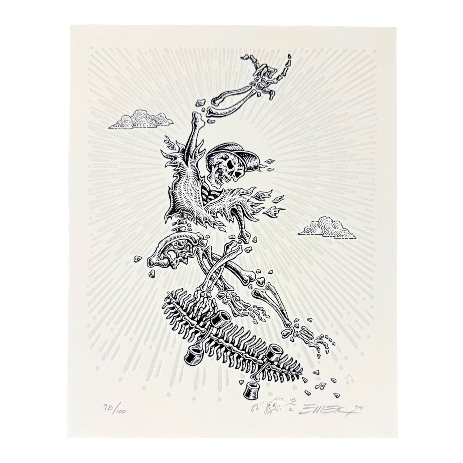 Emek "Skate or Die (Cream)" Print