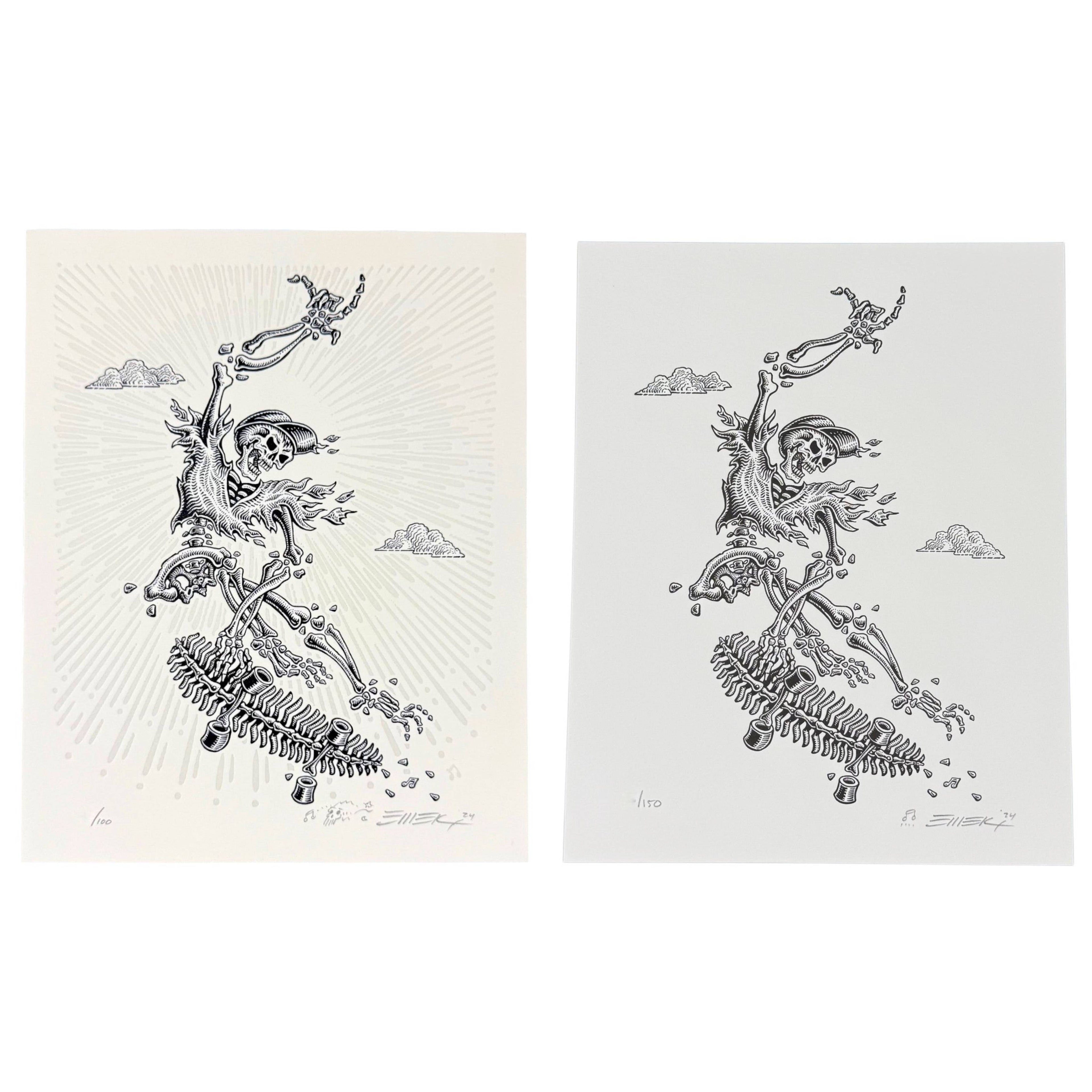 Emek "Skate or Die" Matching Number Print Set