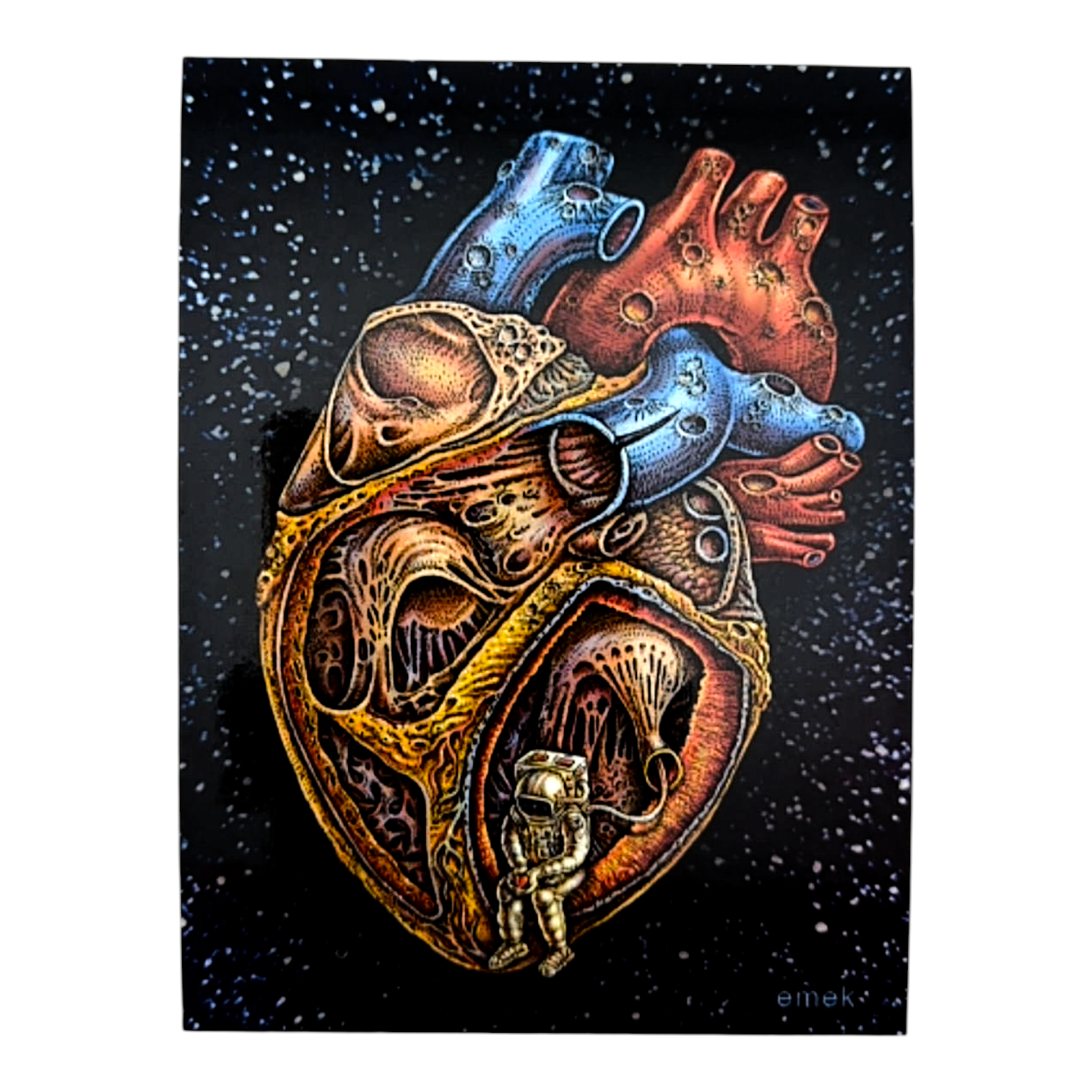 Emek Space Heart Sticker