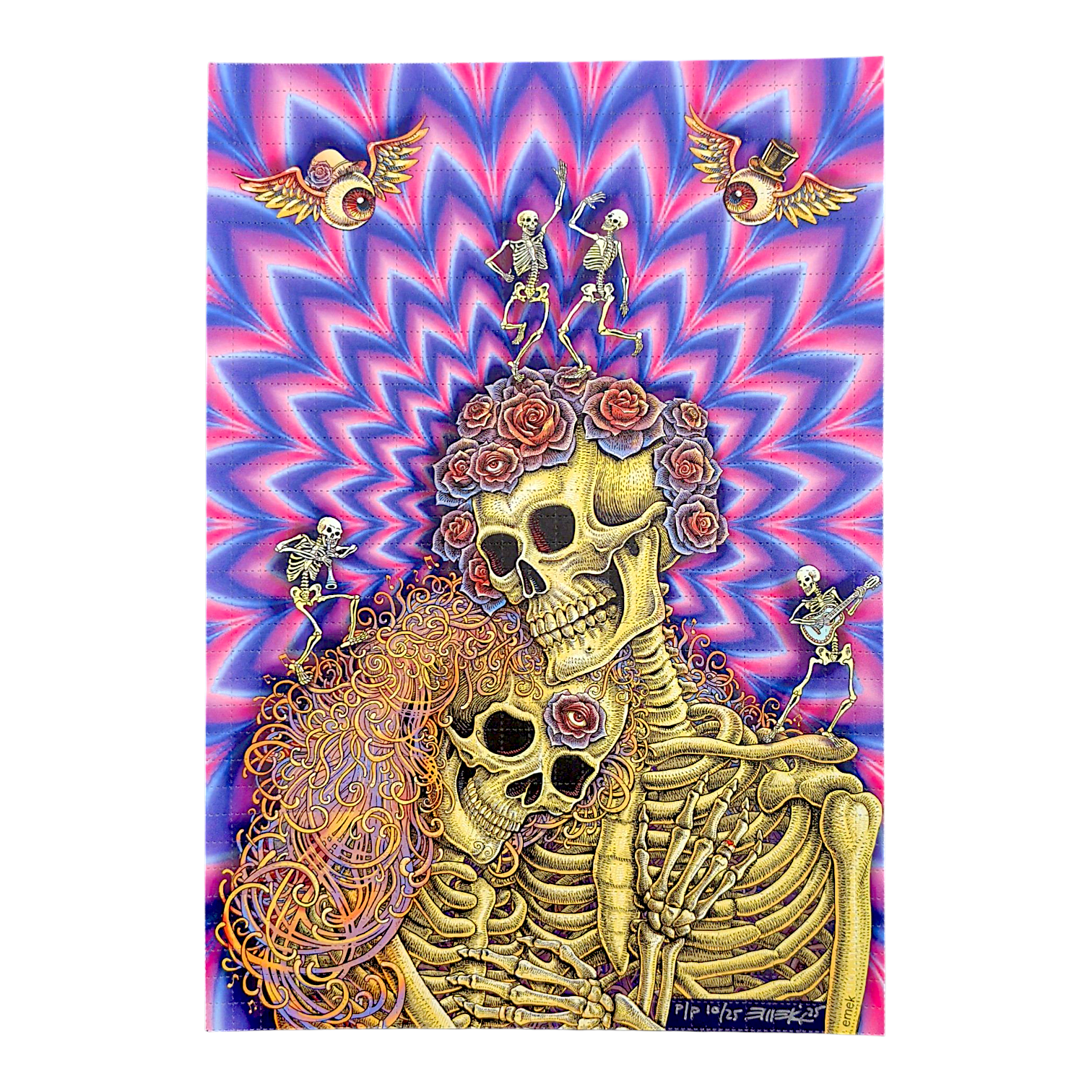 Emek "They Loved Each Other (Eye Fry)" Blotter Print - Printer's Proof