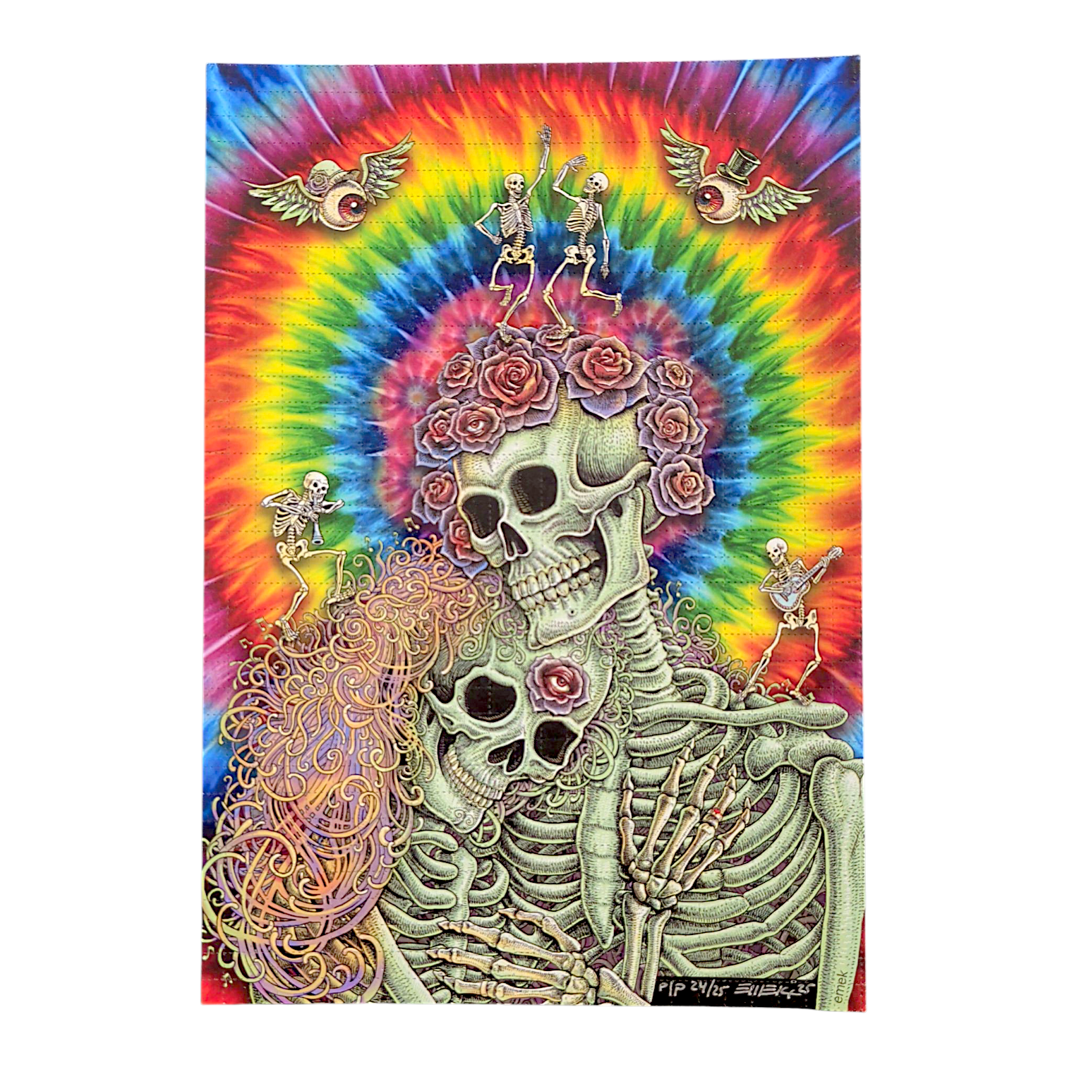 Emek "They Loved Each Other (Rainbow)" Blotter Print - Printer's Proof