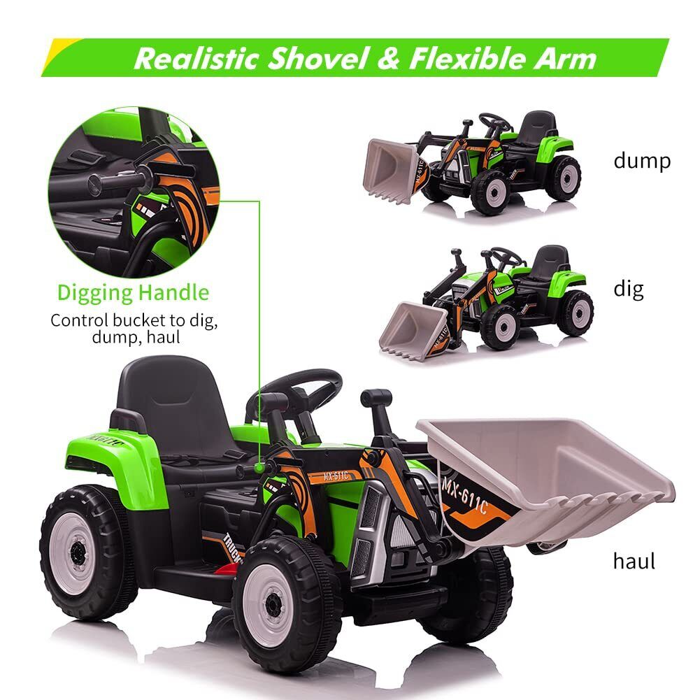 Excavator Digger Truck Ride-On Toy for Kids - Perfect Christmas or Birthday Gift