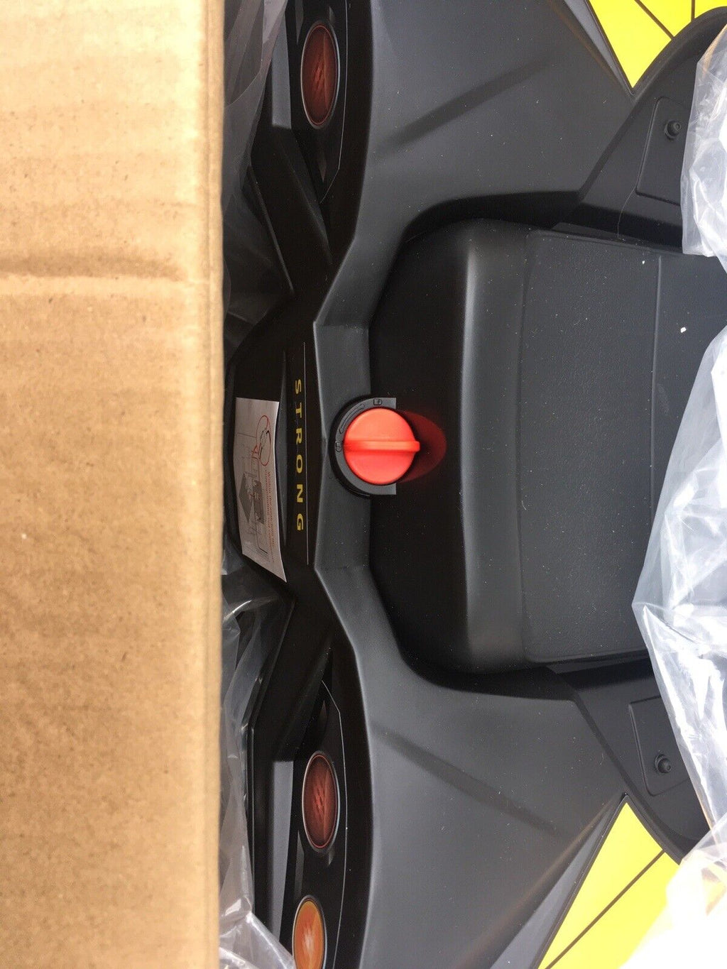 Exciting 12V 4-Wheeler Kids Car with Hot Wheels Music in Yellow and Black - Brand New in Box!