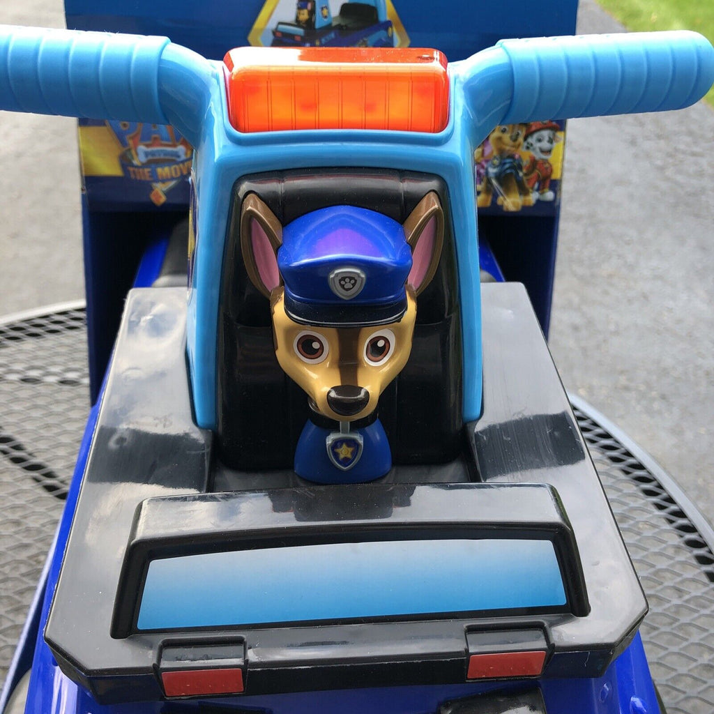 Experience the Excitement with Paw Patrol's Chase Police Truck Ride On Car - Featuring Realistic Sounds and Lights!