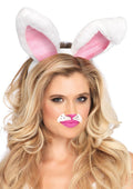Snow Bunny Plush Ears Headband (One Size)