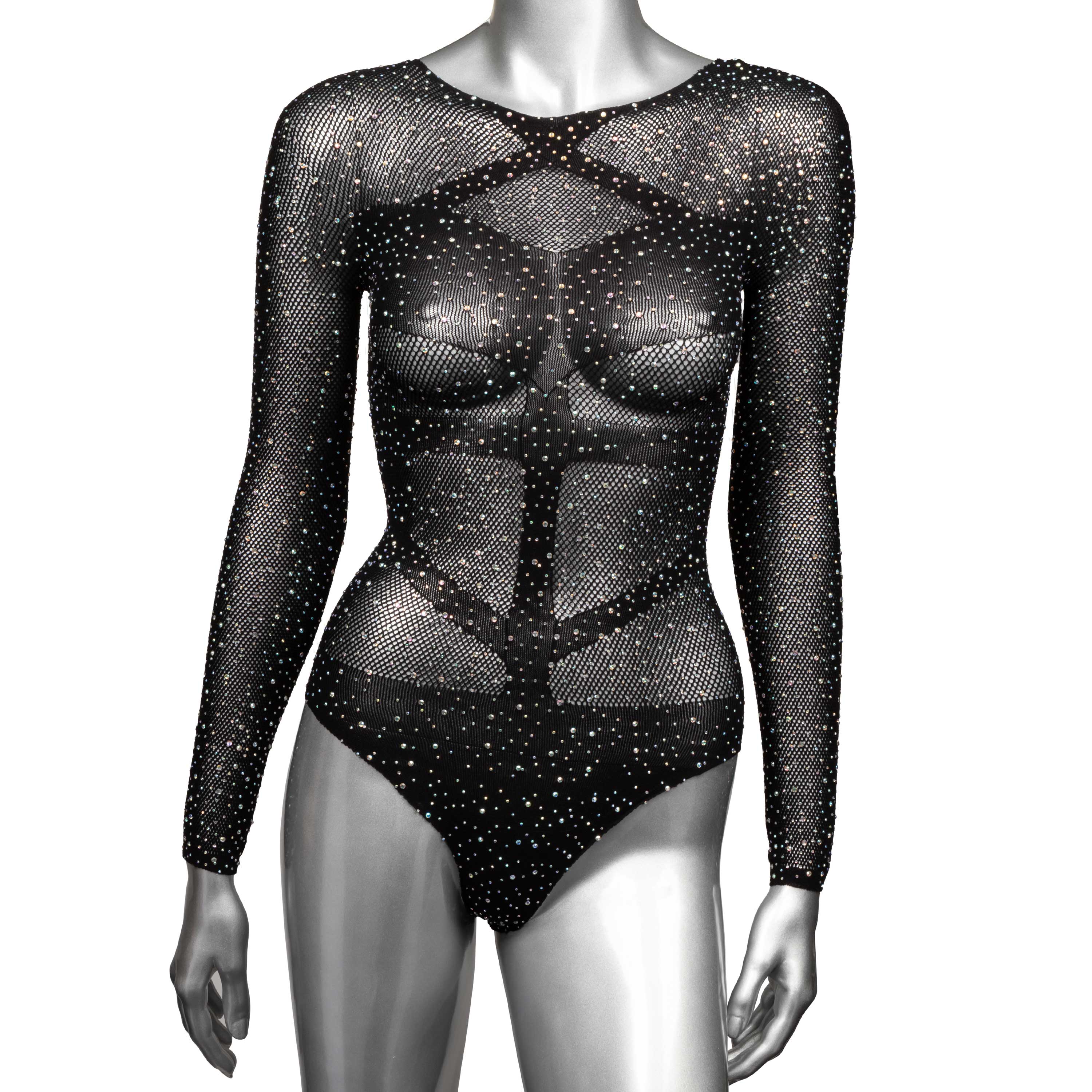 Radiance Long Sleeve Bodysuit - One Size - Black