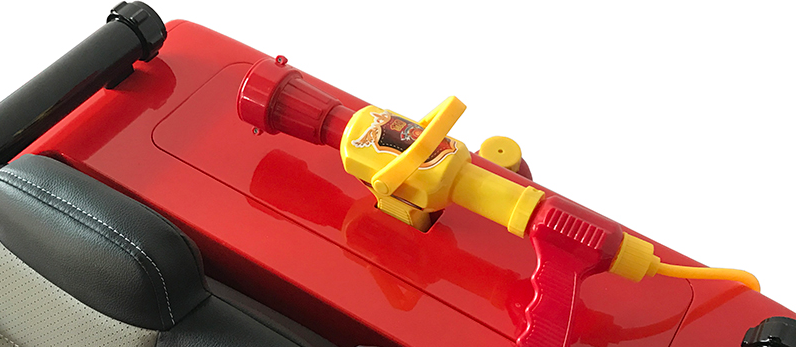 Fire Truck Ride On Toy 2 Seater Red W/Fire Hose Function PA System