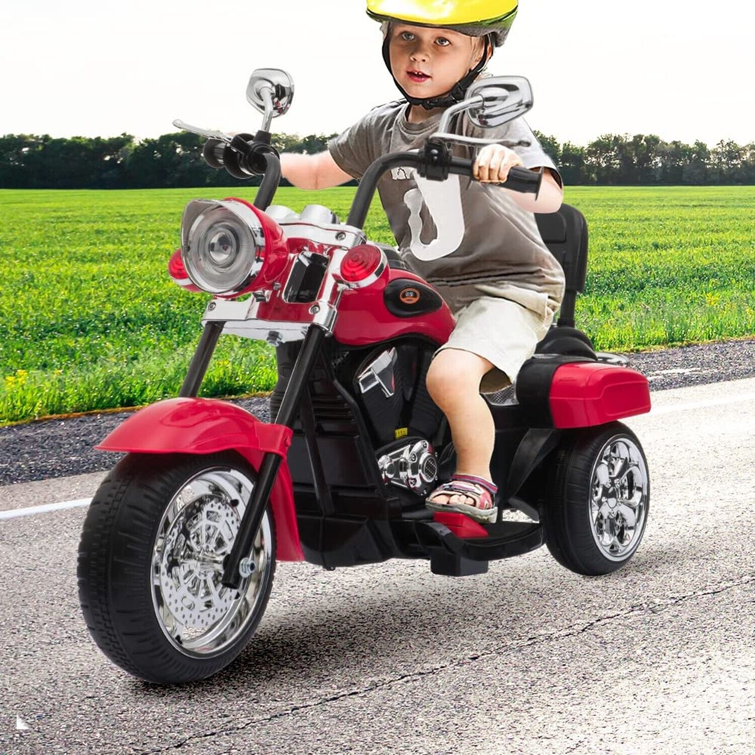 Freddo Toys Battery Powered 6V Ride on Chopper Motorcycle Trike