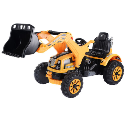Fun and Functional 12V Battery-Powered Kids Dumper Truck in Yellow - Perfect for Playtime!