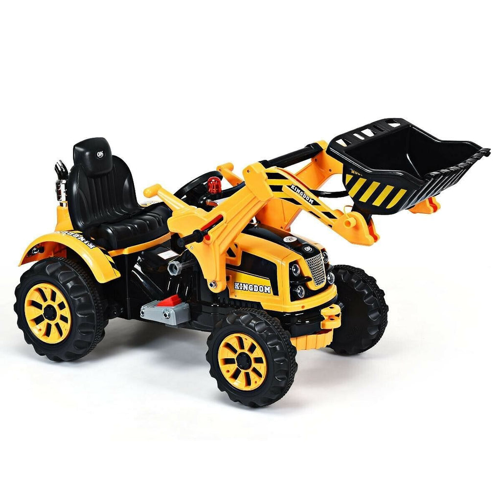 Fun and Functional 12V Battery-Powered Kids Dumper Truck in Yellow - Perfect for Playtime!