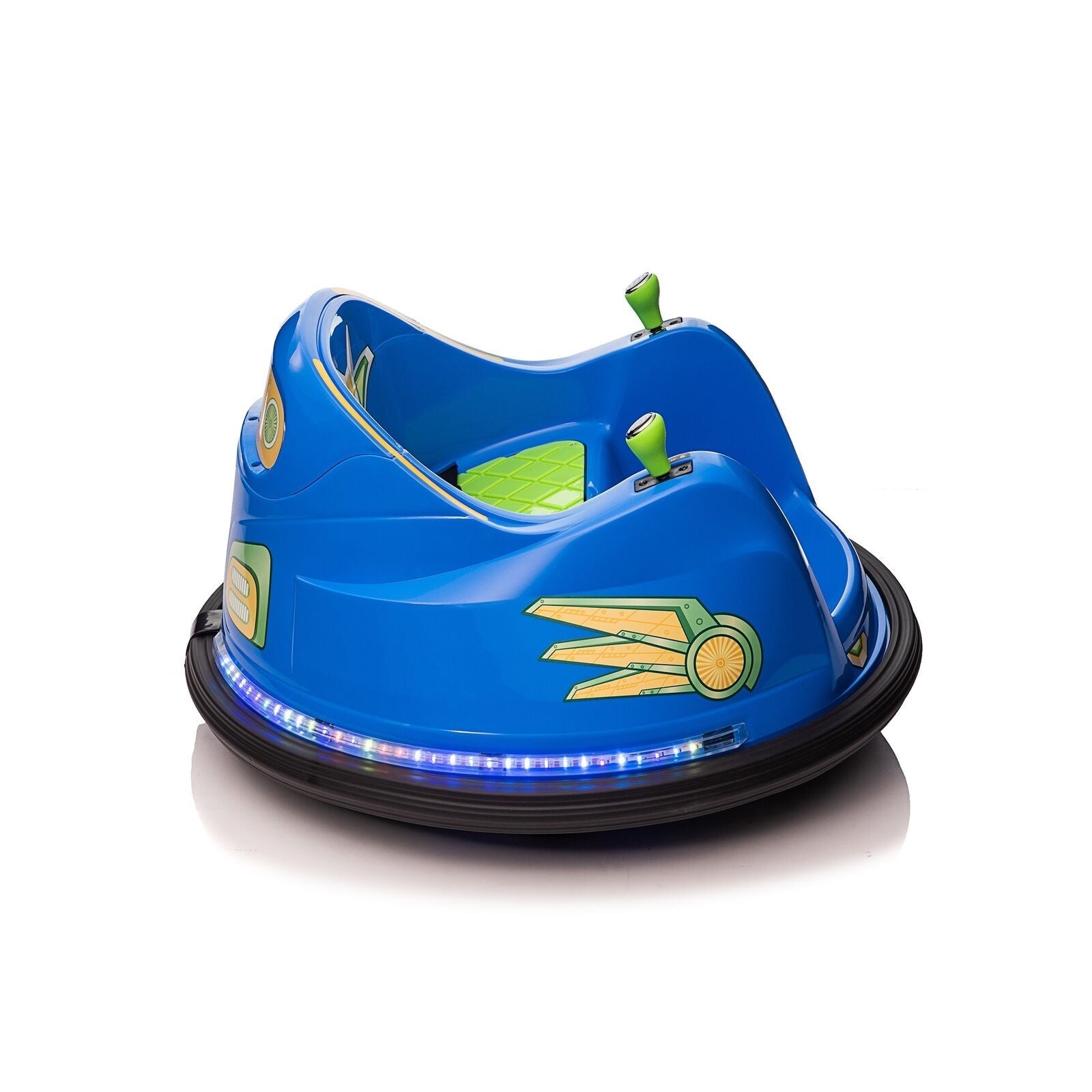 Fun and Safe 6V Kids Bumper Car Ride On Toy with Roller Caster Design