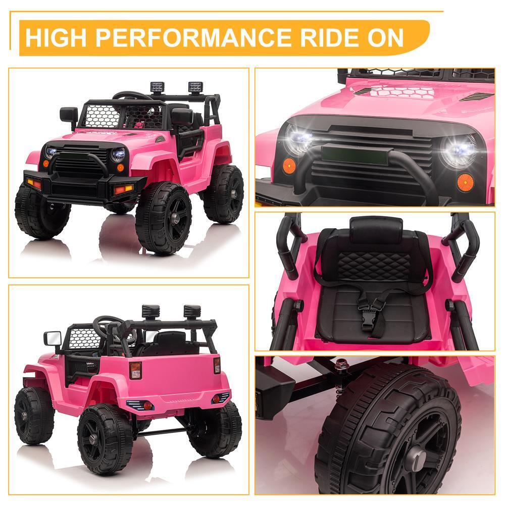 Fun and Safe Kids Ride-On Car with Music, Lights, and Remote Control