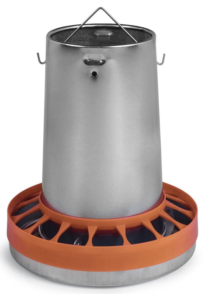 Hanging Galvanized Metal Chicken Feeder & Accessories