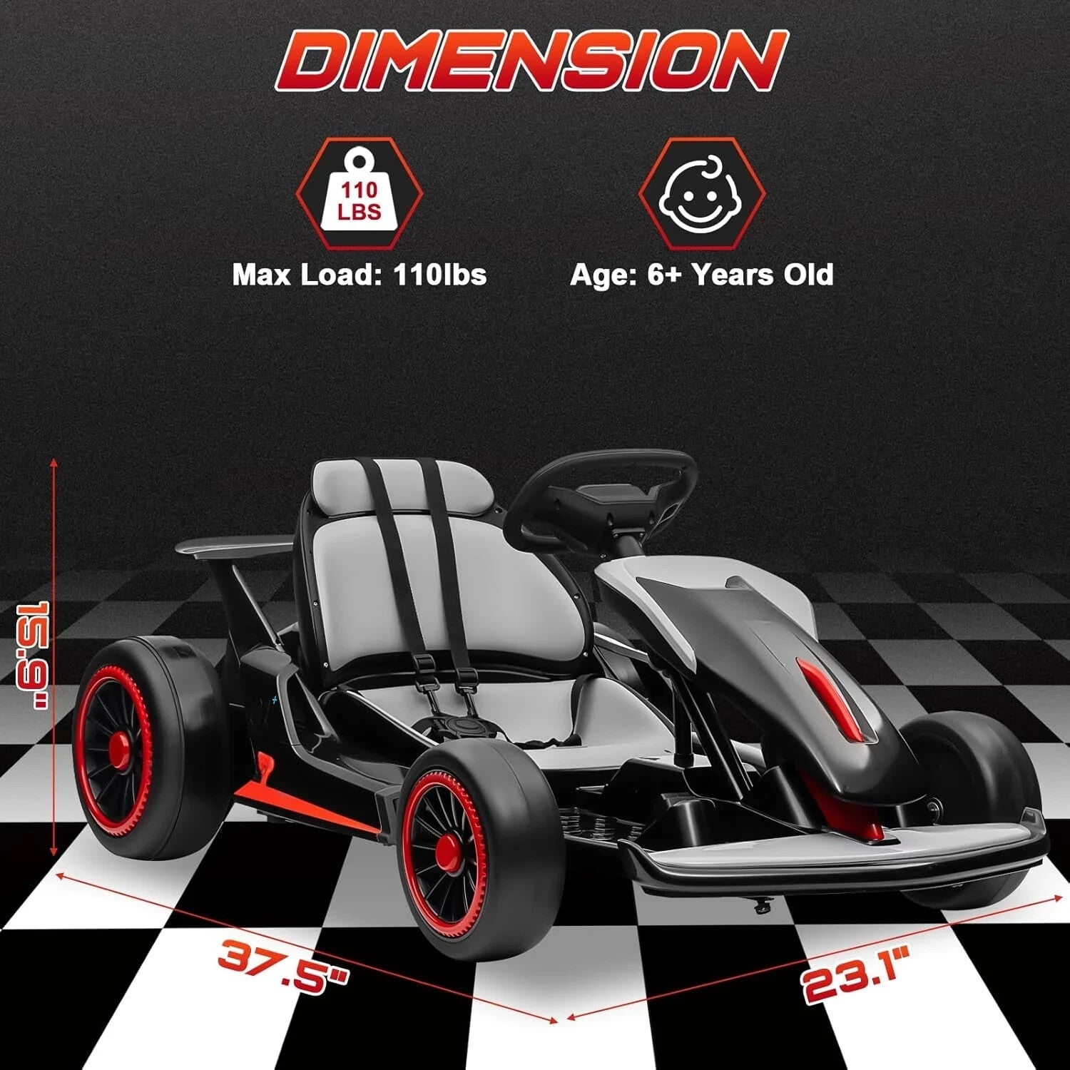 24 Volt Go Kart Ride On Toy For Children