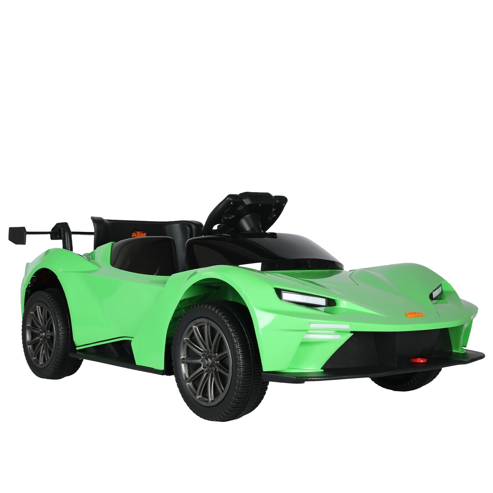 Green Electric Ride-On Car with Remote Control, MP3 Player, and 3 Speed Options for Kids