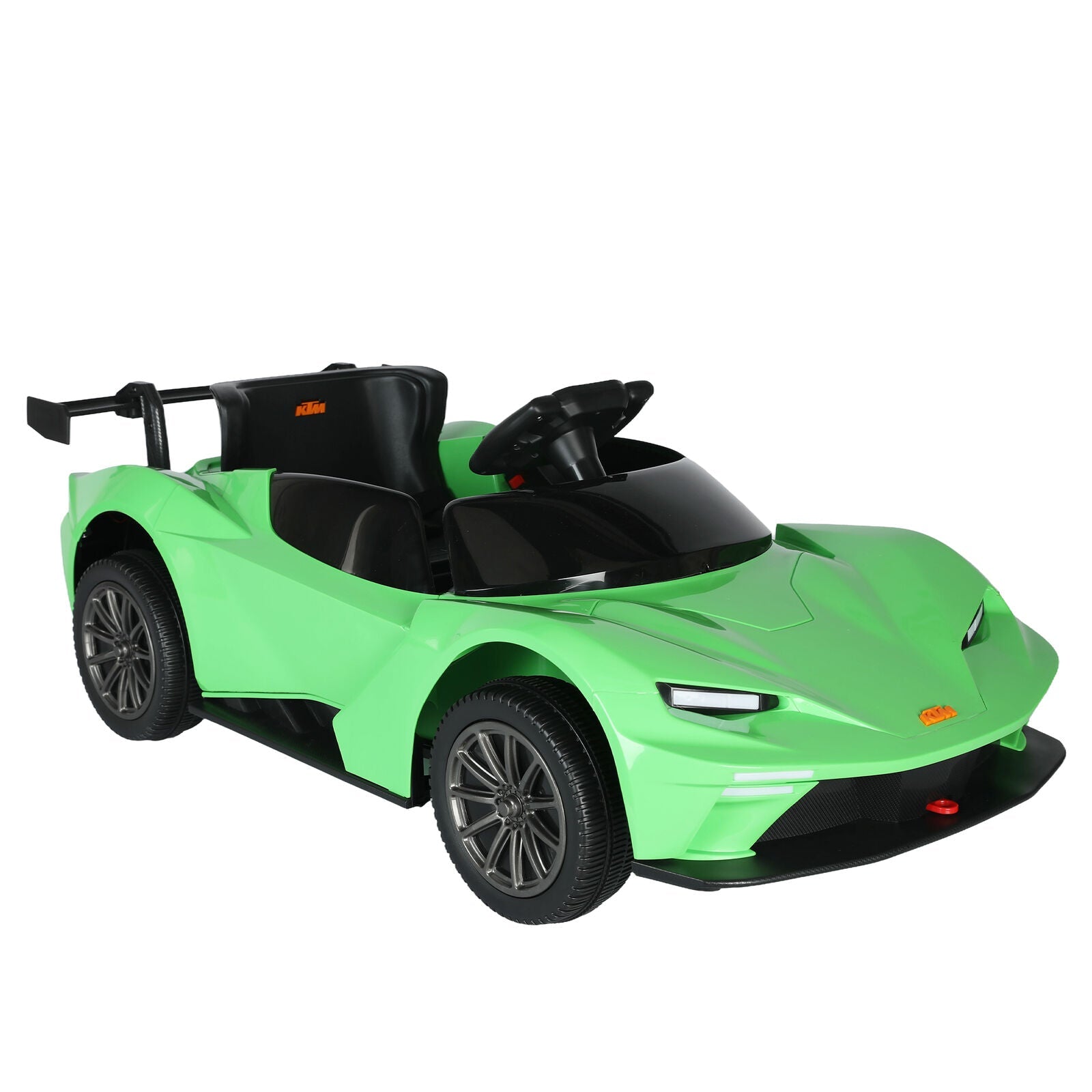 Green Electric Ride-On Car with Remote Control, MP3 Player, and 3 Speed Options for Kids