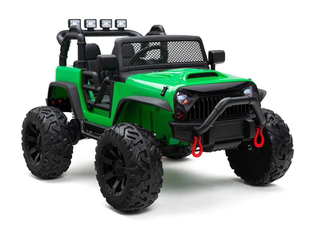 24V JEEP Double Drive Kids Ride-On Car with 200W*2 Motors and 12V9AH*2 Batteries - Parental Remote Control Included