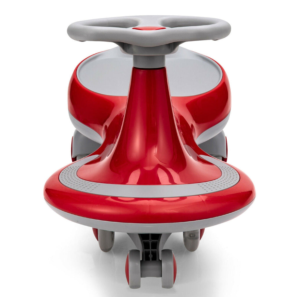 Gymax Kids' Red Wiggle Car with Flashing Wheels - Fun Ride-on Toy for Toddlers and Kids