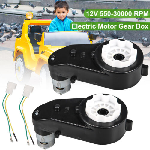 High-Speed 12V Electric Motor and Gear Box Combo for Kids' Power Wheels Ride On Toys