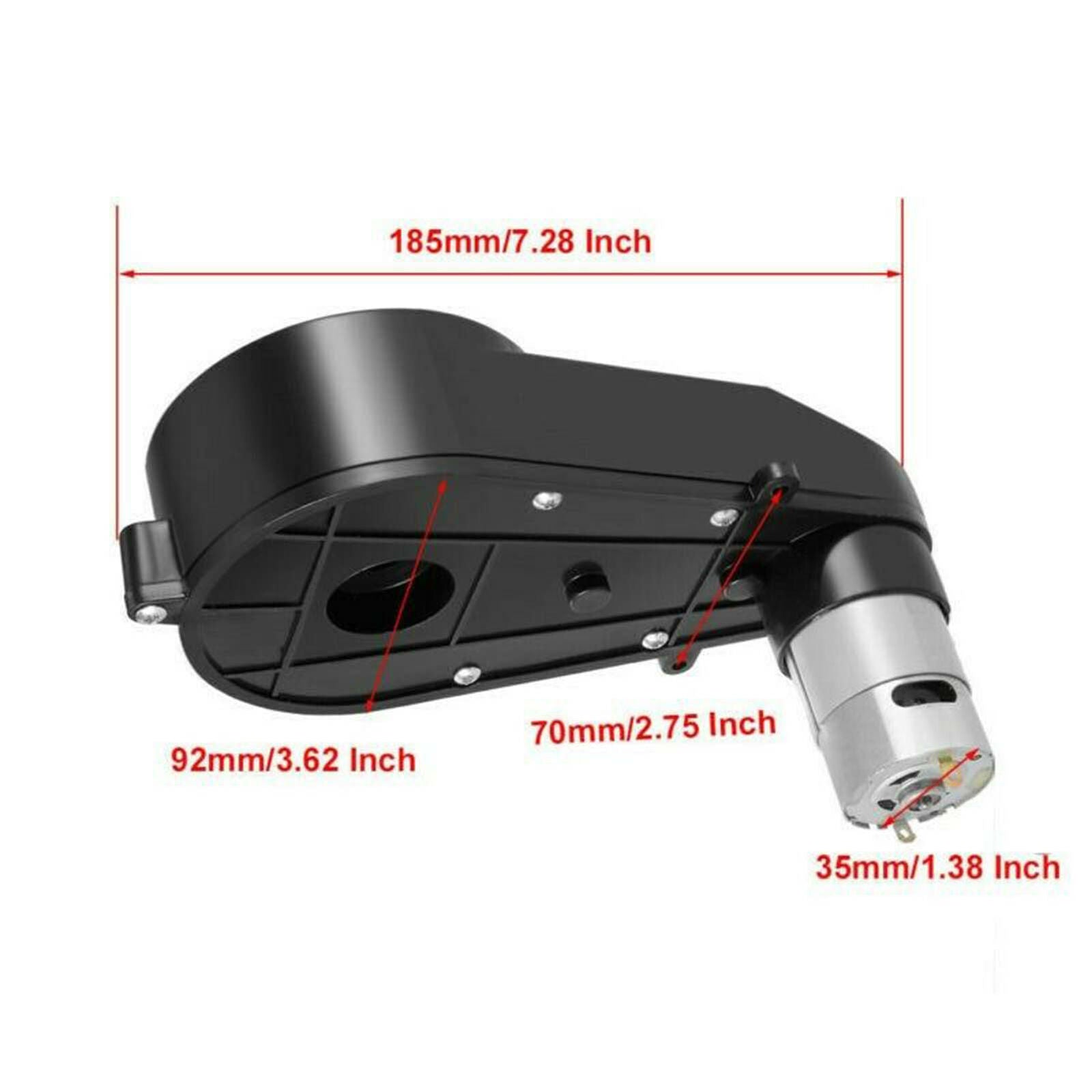 High-Speed 12V Motor and Gearbox for Ride-On Toys - Compatible with Power Wheels and Jeep Models - 30000RPM