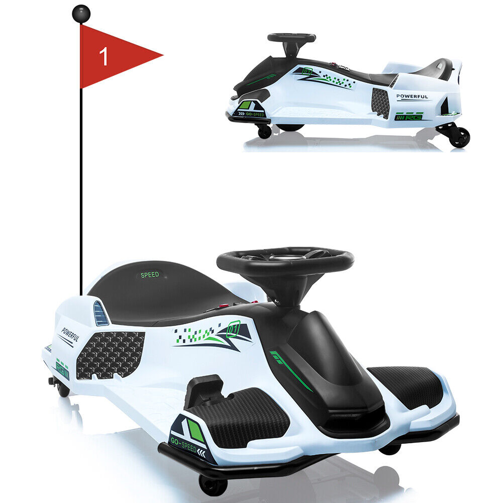 High-Speed Drift Ride-On Car for Kids with Music and LED Lights - 24V