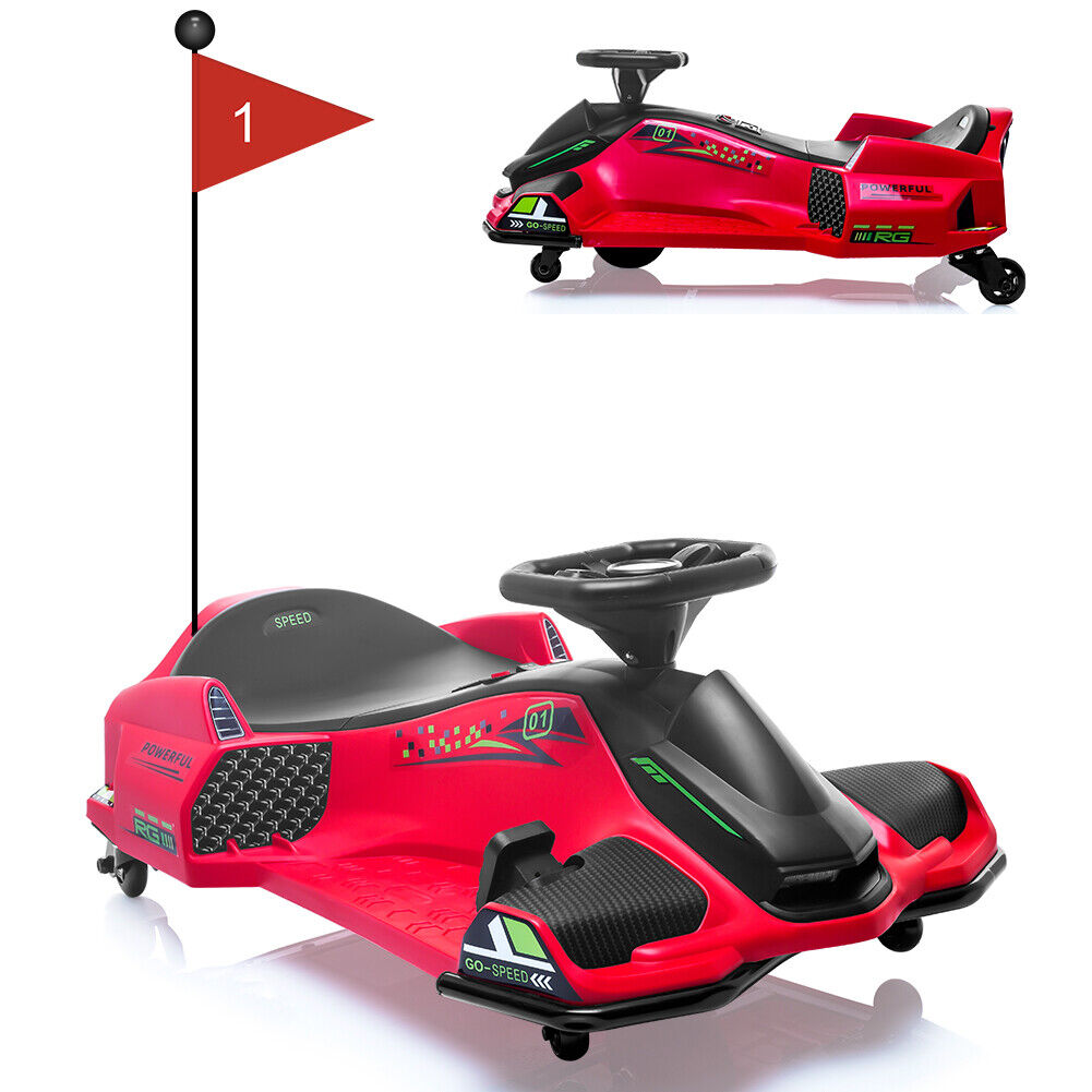 High-Speed Drift Ride-On Car for Kids with Music and LED Lights - 24V