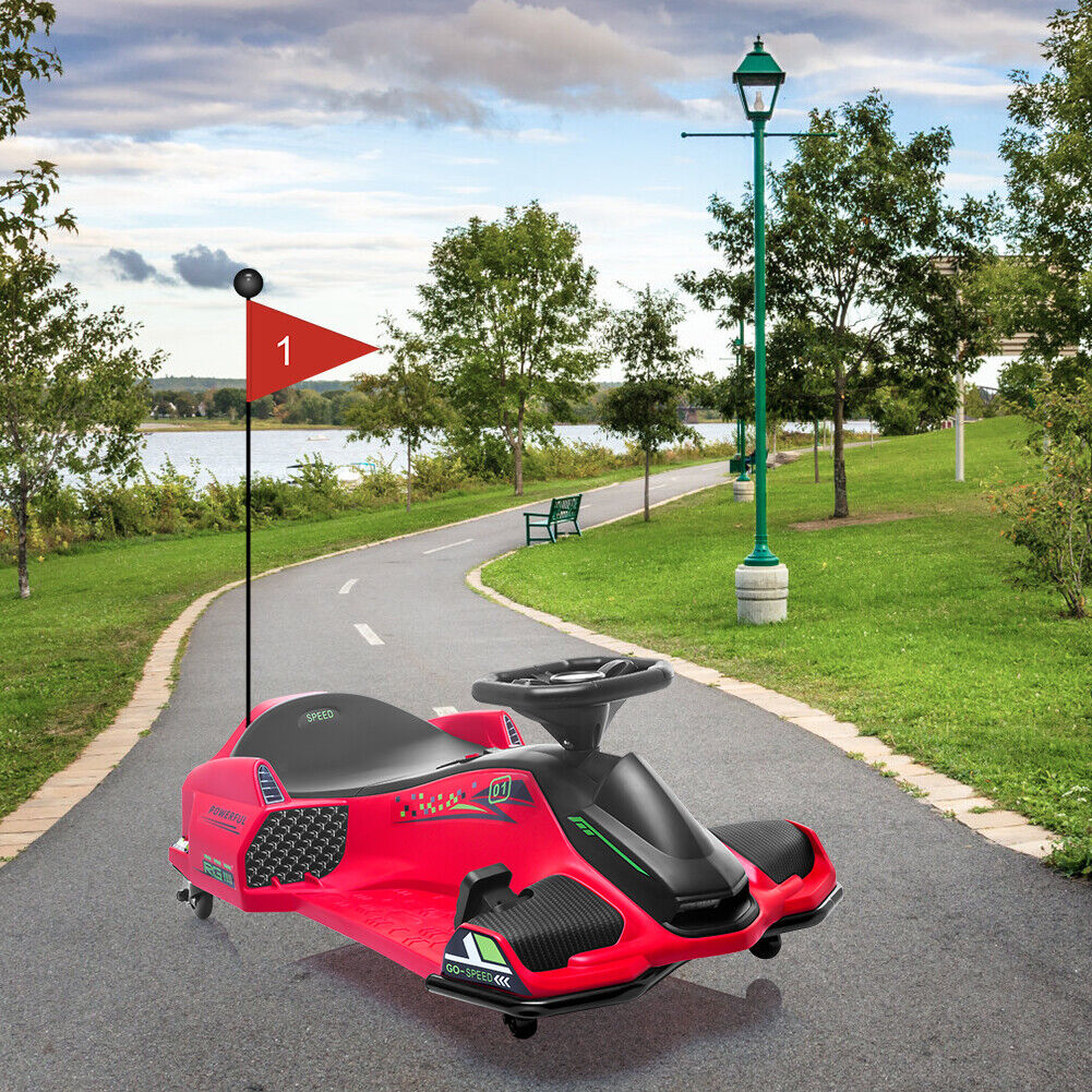 High-Speed Drift Ride-On Car for Kids with Music and LED Lights - 24V