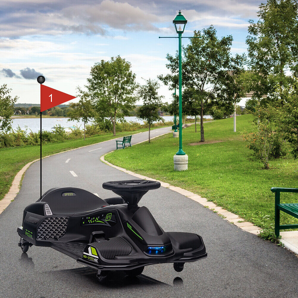 High-Speed Drift Ride-On Car for Kids with Music and LED Lights - 24V