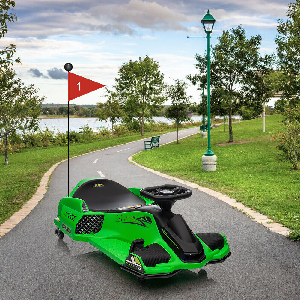 High-Speed Drift Ride-On Car for Kids with Music and LED Lights - 24V