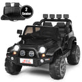 HoneyJoy 12V Kids Ride On Truck with Remote Control and Storage - Black
