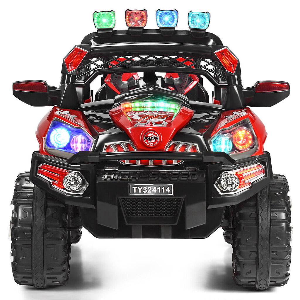 HoneyJoy 12V RC Truck Car with LED Light and MP3 Player - Perfect Christmas Gift for Kids